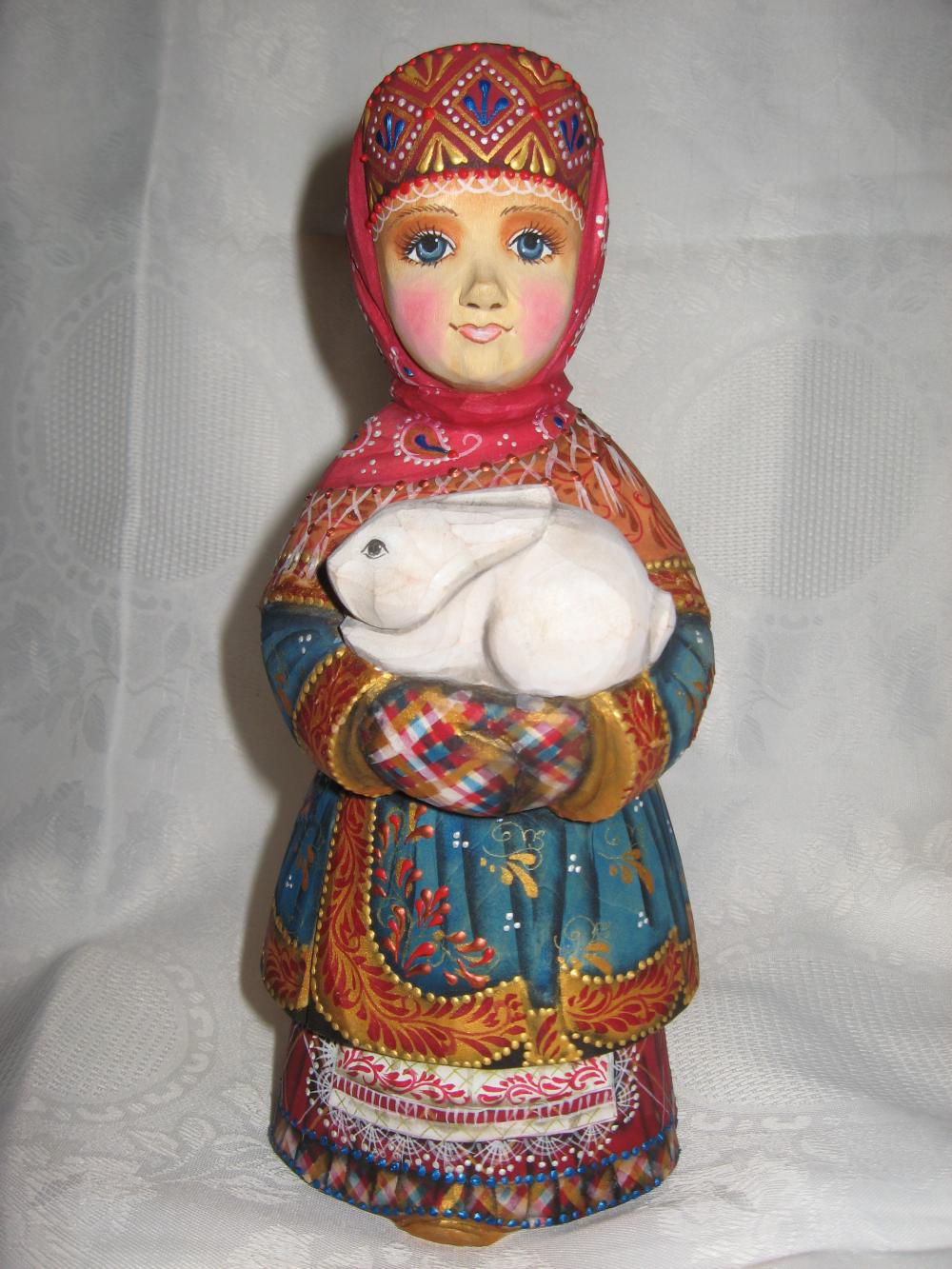 girl with rabbit girl with rabbit
